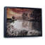 Winter River Landscape - reproduction de cadre flottant sur toile-798941376-798941500