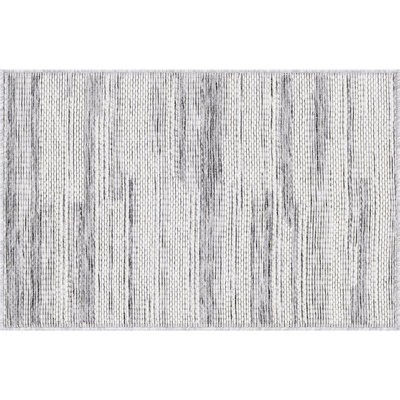 Aylin Gray & Beige Striped Indoor / Outdoor Area Rug