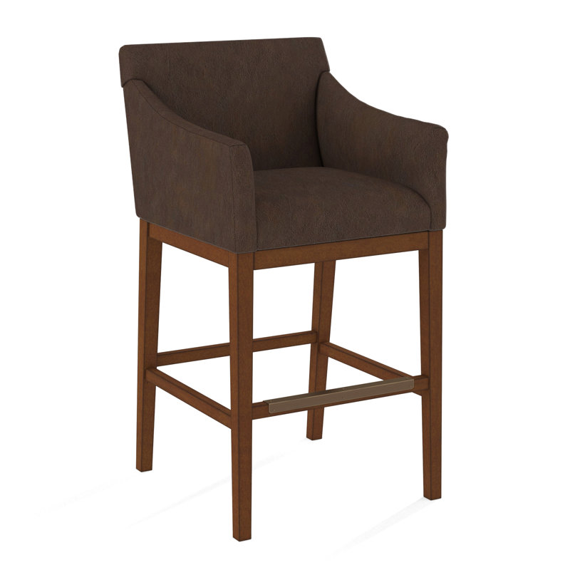 Upholstered Stool, Applause Choco Suisse, English Saddle