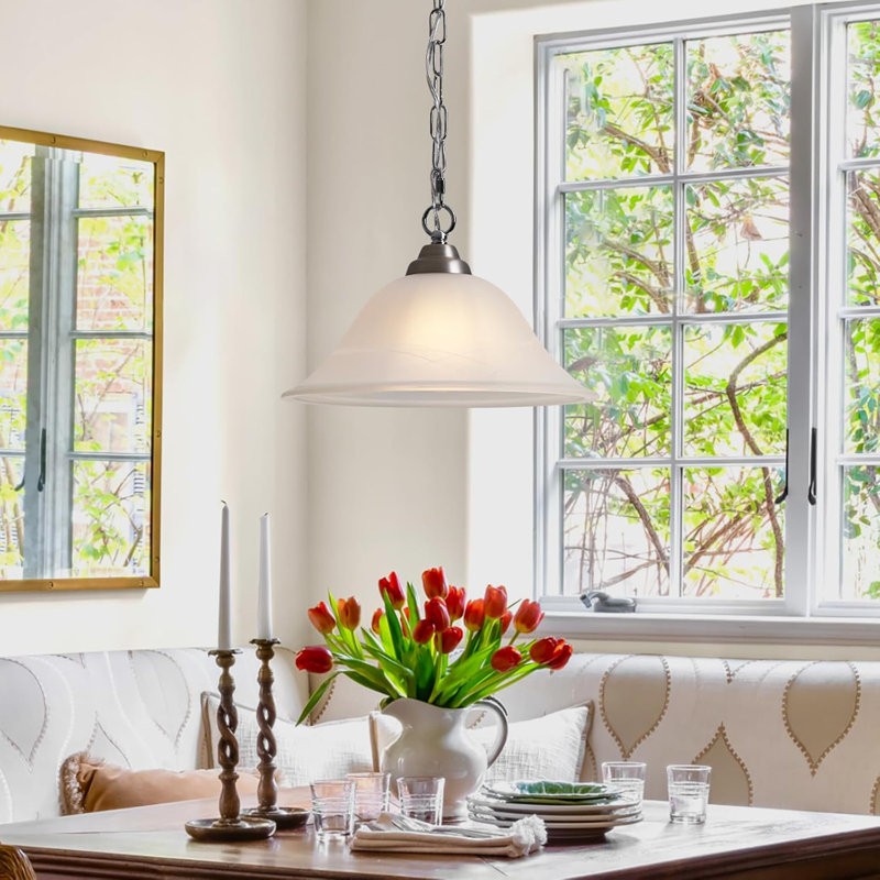 Red Barrel Studio® Vintage Plug-In Pendant Light With Dimmable