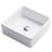 Ceramic White Square Vessel Bathroom Sink