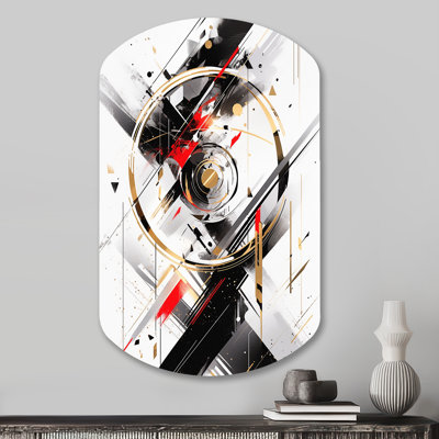 Chezarae - Cubism Cylinder Shape Irregular Metal Wall Decor