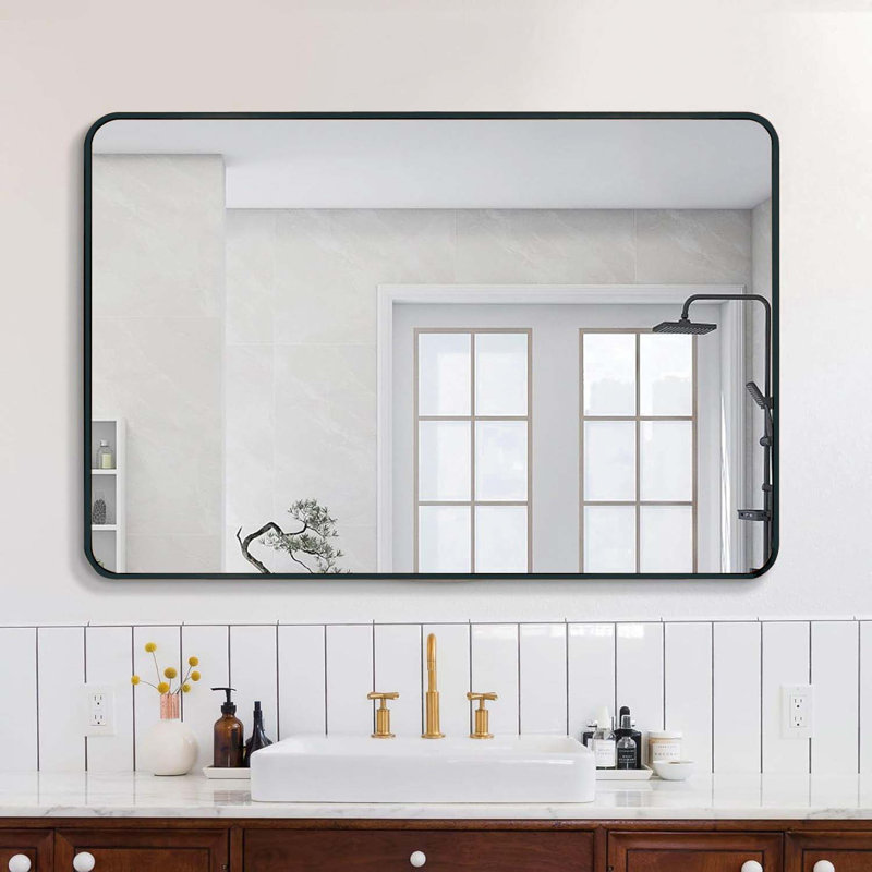 Miroir d'appoint Rauch, Noir, 30" x 40", Arche