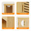 Bamboo Wall Mounted Required Bathroom Cabinet-859188848