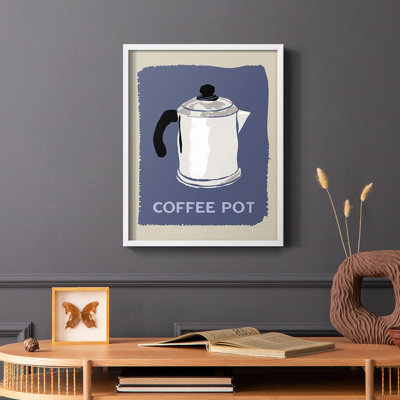 Modern Coffee I, reproduction encadrée - bois massif