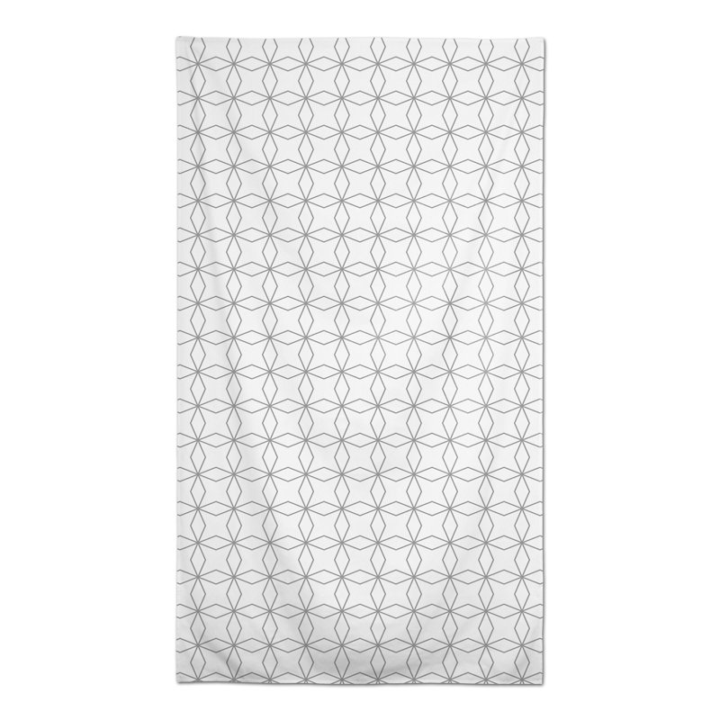 Bannack Geometric Tablecloth, Grey