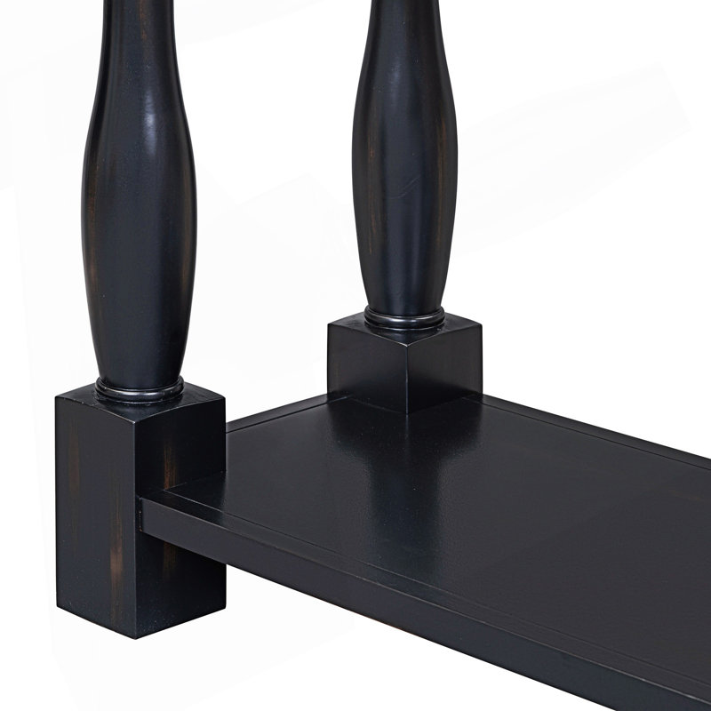 Console Table With Drawers And Shelf, Behind Sofa Table, Espresso
