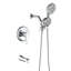 Robinet de baignoire et douche à pression équilibrée avec valve brute-125590734
