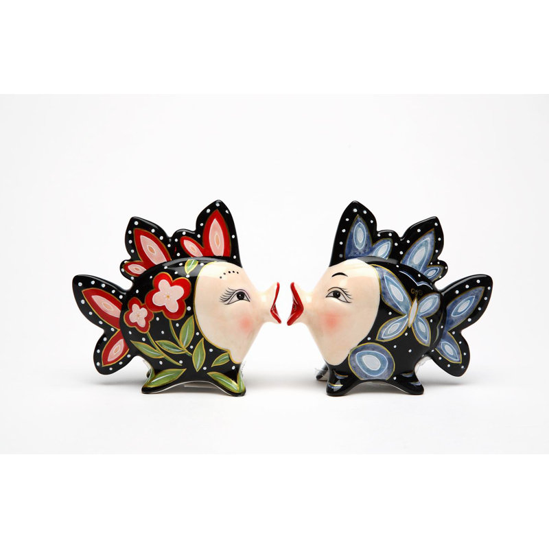 Ensemble de sel et poivre Kissing Fish 2 pièces Cosmos