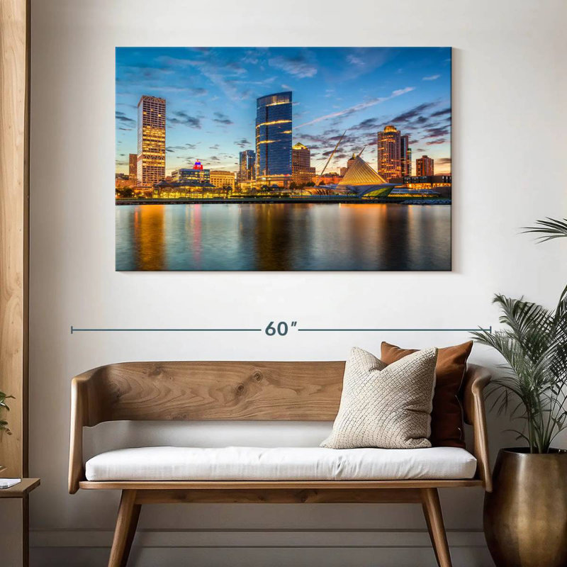 Tergel Milwaukee Cityscape, 32" H x 48" W