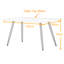 150cm Marble Effect Dining Table Set With 4 Quilted Velvet Chairs-93859443