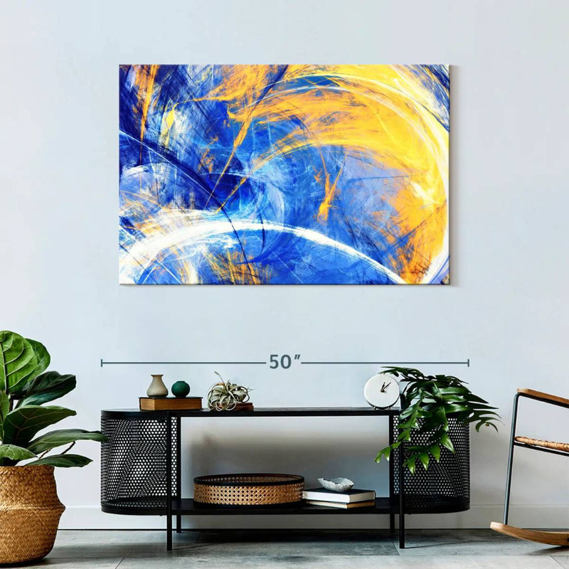 Avery Sunny Abstract Texture, 30" H x 45" W