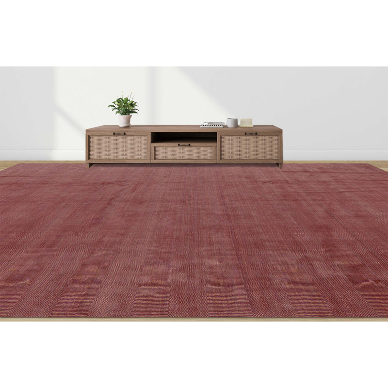 Area Rug in Red, Rectangle 11'9" x 14'9"