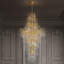 Lustre luxueux en cristal à deux niveaux pour escalier K9-667050993-667050997-667050995