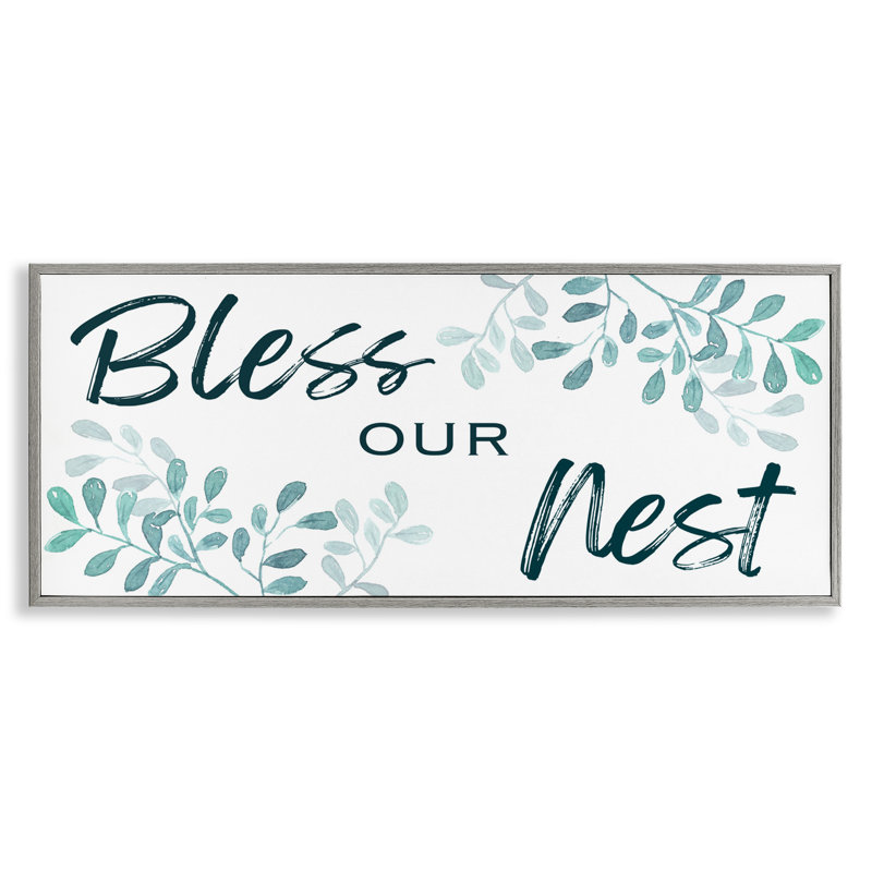 «Bless our Nest with Herbs», art numérique par Marcus Prime, Estampe numérique Farmhouse, H 13 po x l 30 po