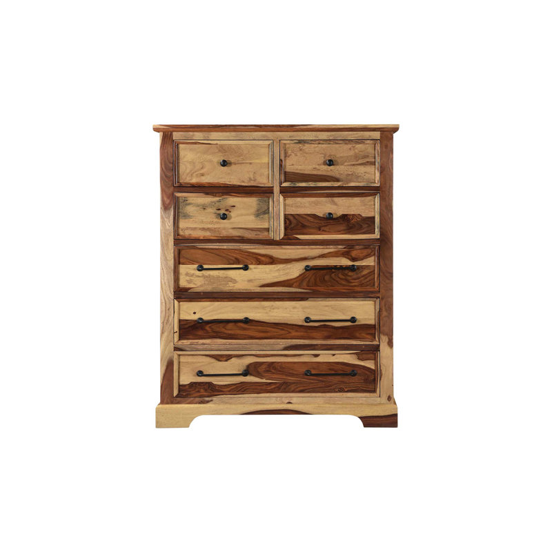 Solid Wood 43'' W 7 - Drawer Dresser, Natural