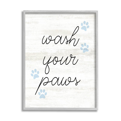 " Wash Your Paws Pet Shapes " by Lil' Rue