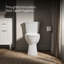 Siège de toilette à bidet allongé manuel Purewash M300, bidet non électrique avec pulvérisateur de bidet réglable