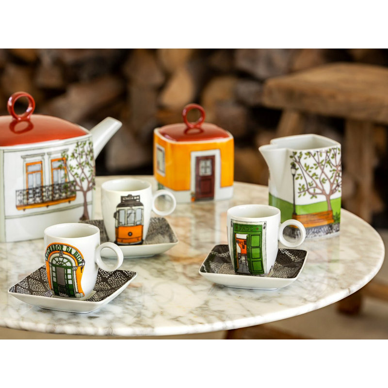 36,38 oz. Alma de Lisboa Théière en porcelaine