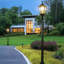 Lampadaire solaire en aluminium noir