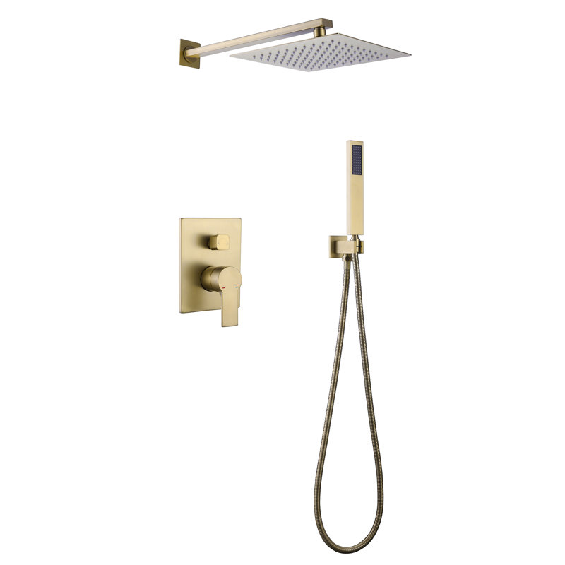 All-In-One Kit with Rough in-Valve, Brushed Gold