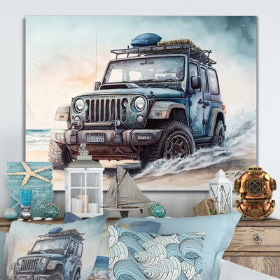 «Off Road on the Beach II», peinture sur toile
