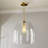 Vulpecula 1 - Light Glass Gold Cone Pendant (13.7'')