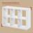4-Cube Bookcase, Thick Frame, Black Dark Oak-119847680-120436670