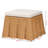 Chroma Ottoman in Bohemian Honey Scallop Rattan, 16.18'' H X 26.81'' W X 26.81'' D