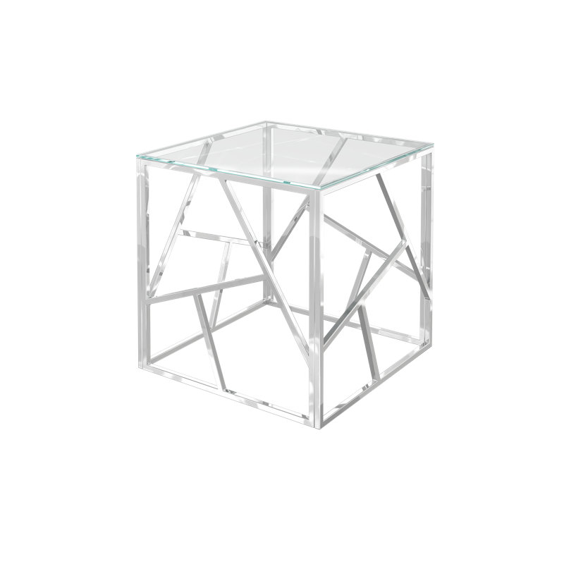 Kieta Clear Glass Side Table