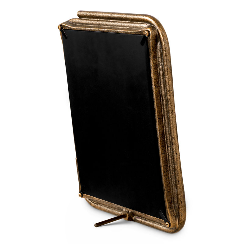Picture Frame Brescia L Antique Brass Finish, 8" W x 10" H