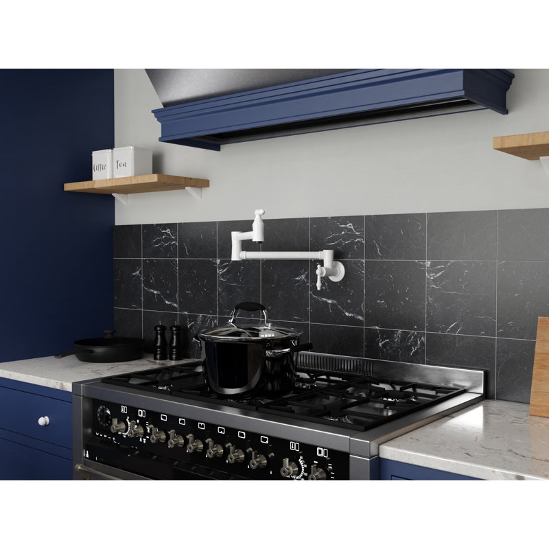 ANZZI Kitchen Faucet, Matte White