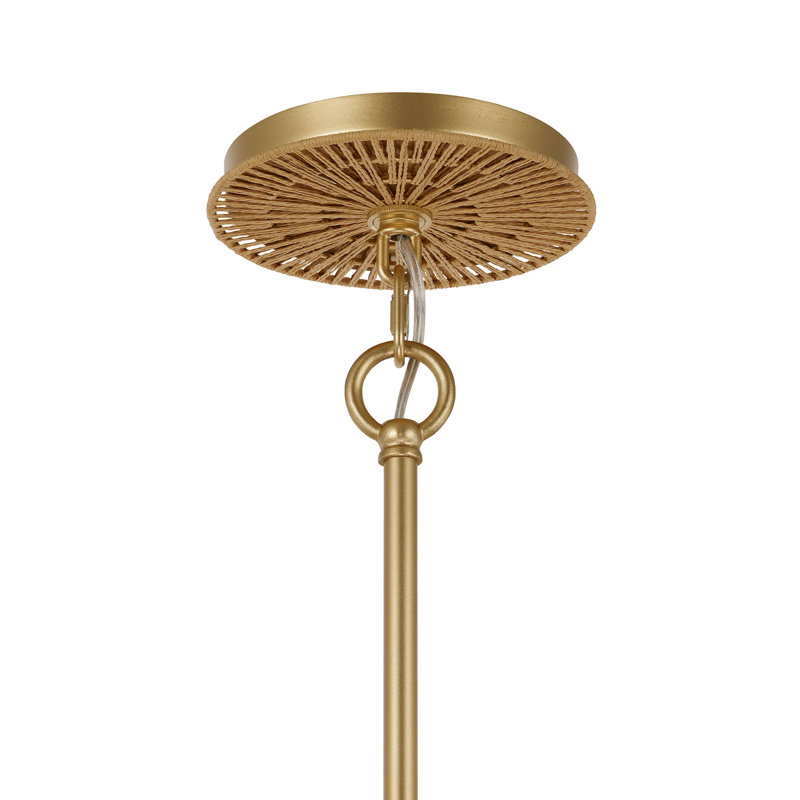 Abbott 5-Light Pendant in Distressed Gold by Breegan Jane