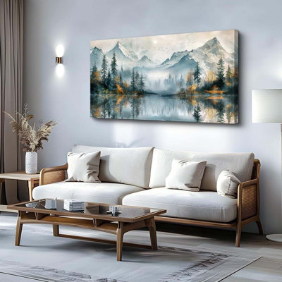 Large Canvas Wall Art For Living Room,Mountain Paintings, 20x40 In
