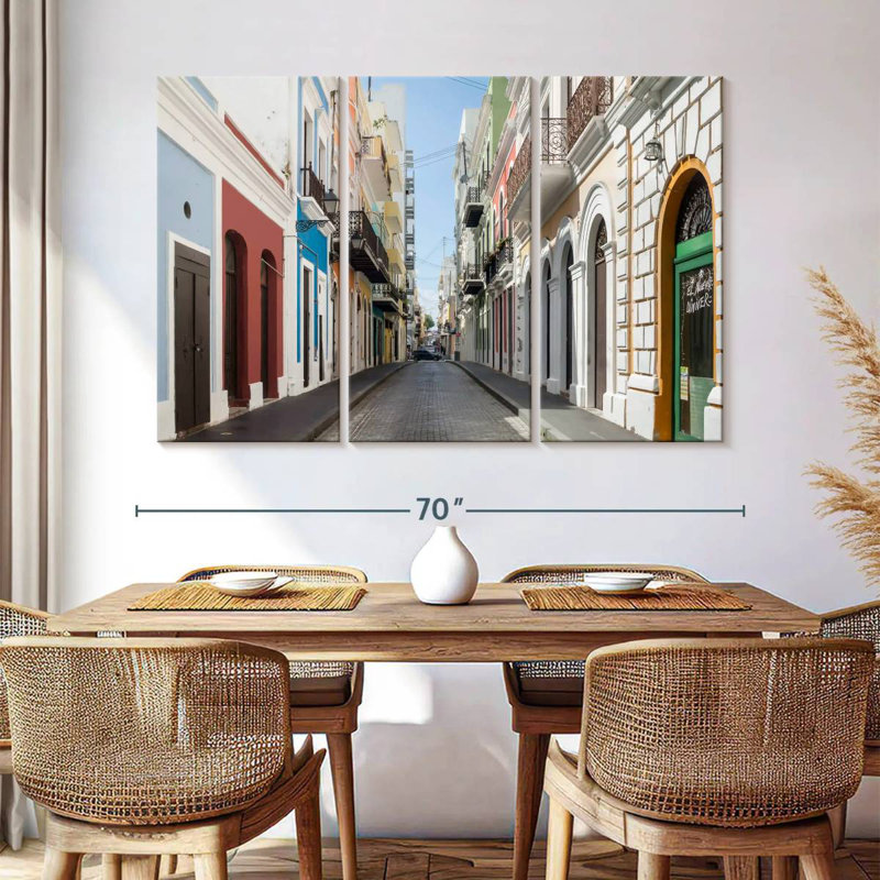 Sebbie San Juan Street Scene, 42" H x 65" W