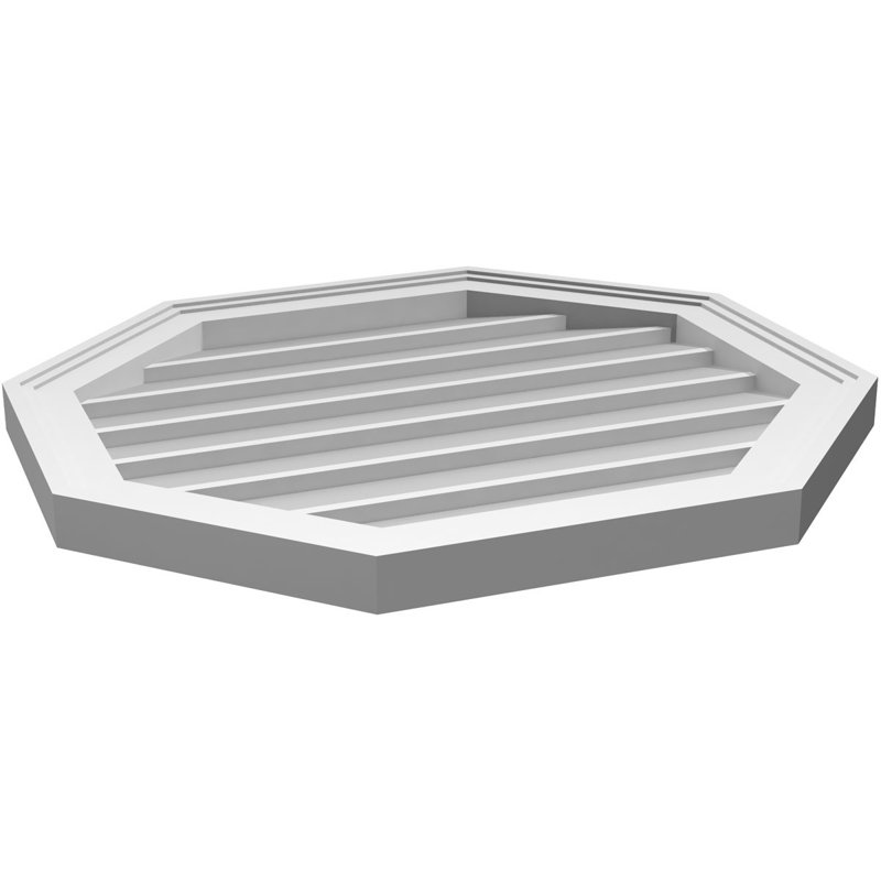 Évent horizontal gondole allongé en surface octogonal Signature, H 22 po x l 24 po x P 1,5 po