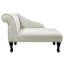Cream Velvet Mini Chaise Longue