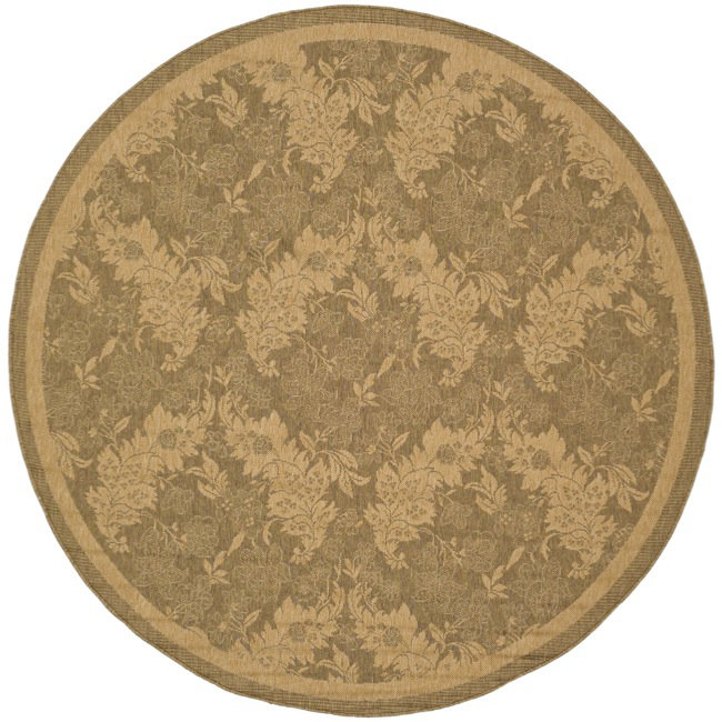 Davonia Performance Geometric Indoor/Outdoor Area Rug, Round 6'7"