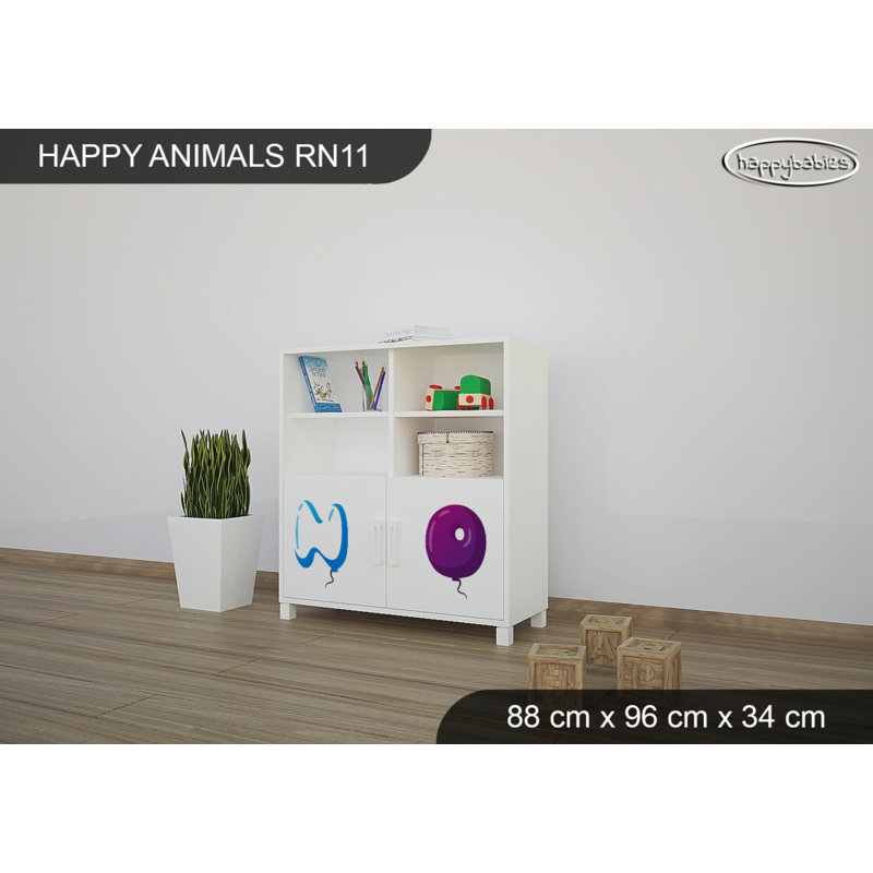 88cm W Kids Cube, White
