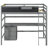 Wood  Loft Bed With Desk-1175136418