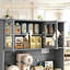 Armoire de rangement autoportante pour salle de bain, armoire de rangement pour couloir, armoire de cuisine, armoire de cuisine avec station de charge
