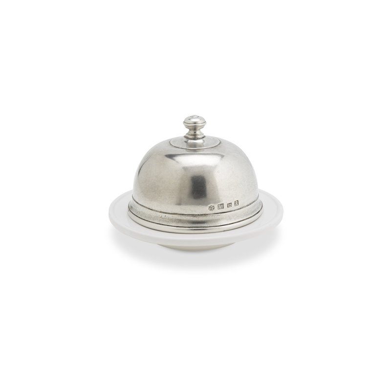Convivio Butter Dish, 3.9" H x 5.6" W x 5.6" D