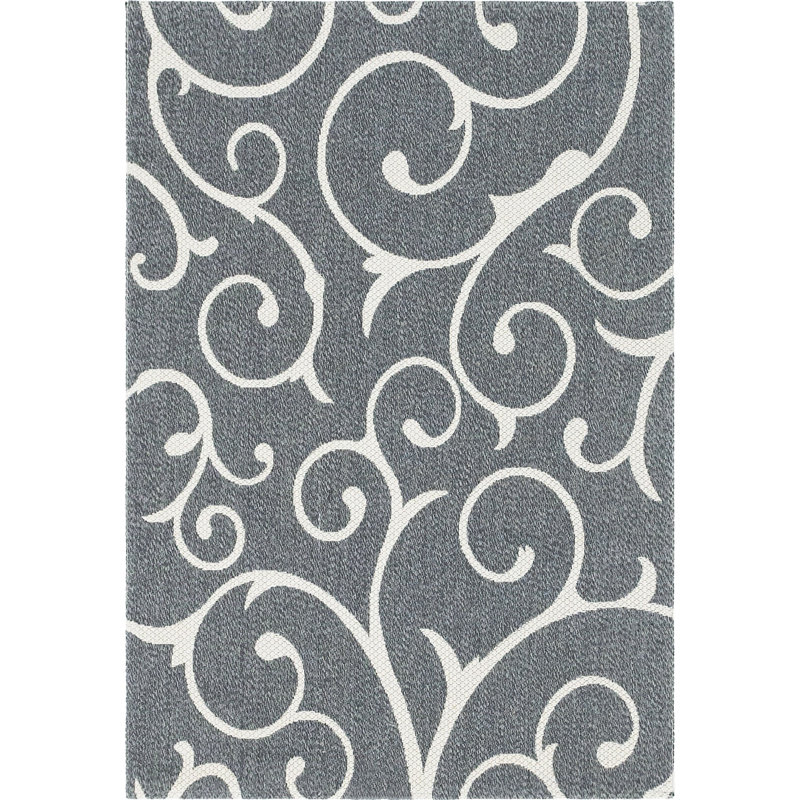 California Cotton Abstract Indoor Rug, Rectangle 6'4" x 9'