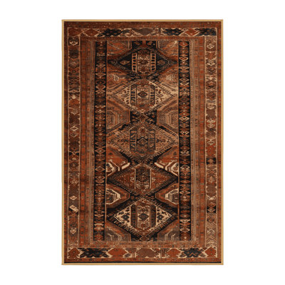Tapis brun turc lavable à la machine