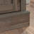 File Credenza With Adjustable Shelf, Brown Finish
