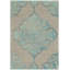 Tapis gris en laine / coton touffeté à la main Brennan-44650144