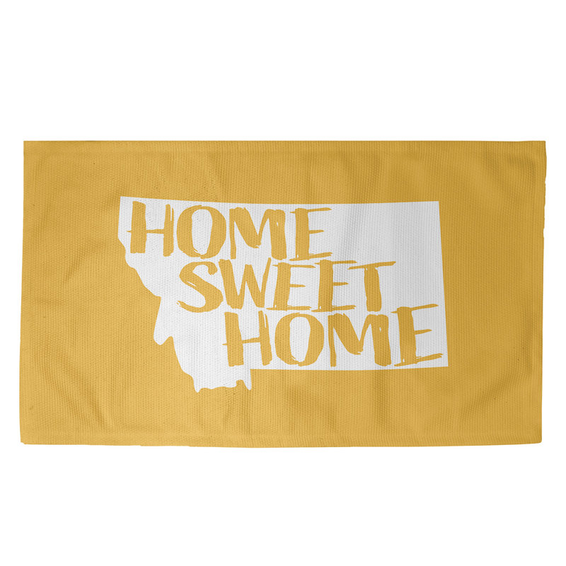 Tapis de zone jaune montana the home, Rectangle 2 pi x 3 pi