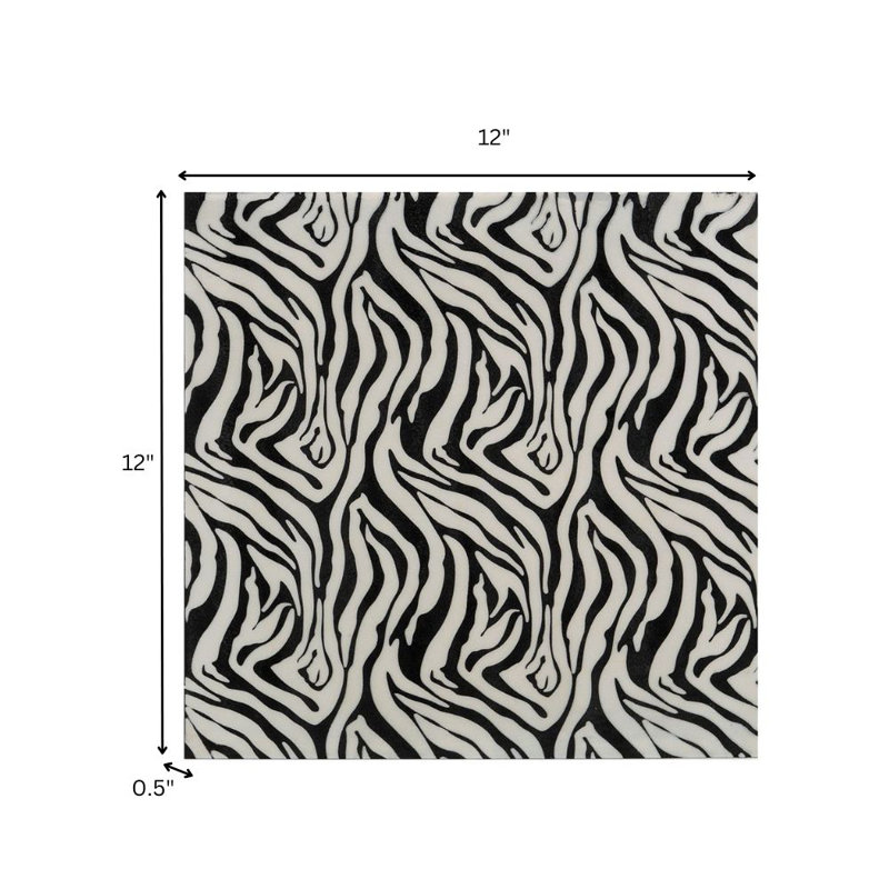 Petite décoration murale Cebra, H 20" x l 20" x P 1"