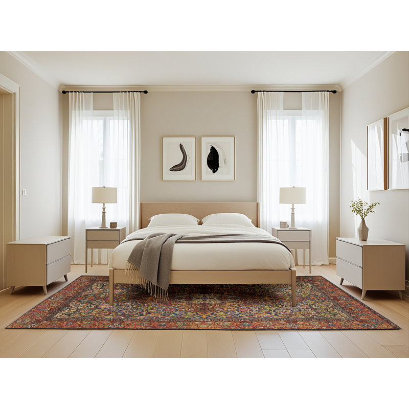 Oriental Indoor Rug, Rectangle 5' x 8'