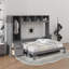 Grand lit escamotable avec placard et tiroirs-807873892